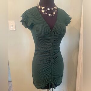 Antistar Green Ruched Party Dress 🥂💚